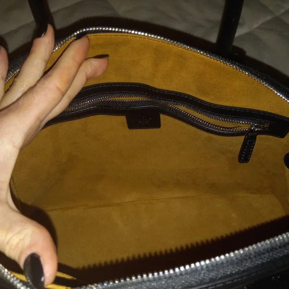 MCM Large Tracy Tote Visetos leather satchel crossbody bag - Picture 9 of 12